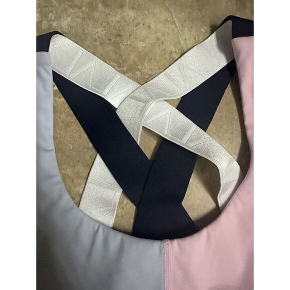 NWT $95 Alala M Light Support Cross Active Bra Multicolor - Picture 3 of 5